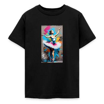 ballerina - Teenager T-Shirt - Schwarz - Vorne - AI Model Teenager Male light (155cm)