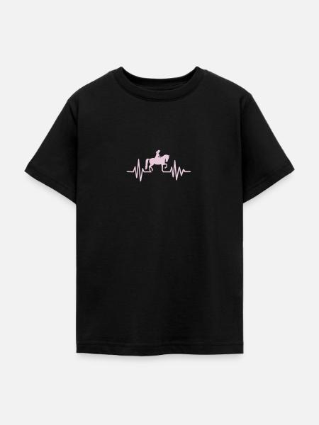 Reiten - Teenager T-Shirt - Schwarz