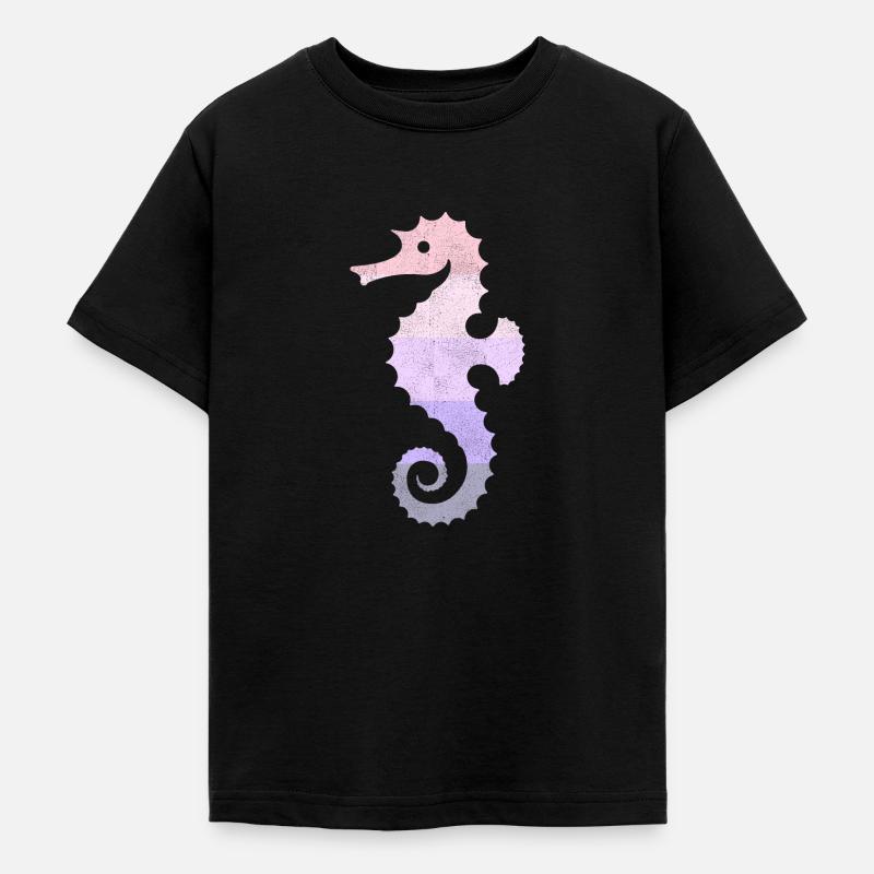 Hippocampe - T-shirt Ado - noir