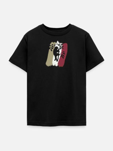 Faultier Rest Chill - Teenager T-Shirt - Schwarz
