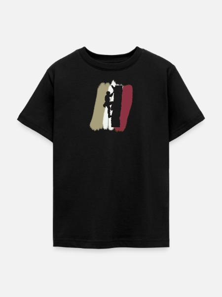 Baumklettern Klettern Aufstieg - Teenager T-Shirt - Schwarz