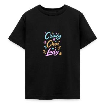 Chai Latte Tee trinken Teetrinker - Teenager T-Shirt - Schwarz - Vorne - AI Model Teenager Male light (155cm)
