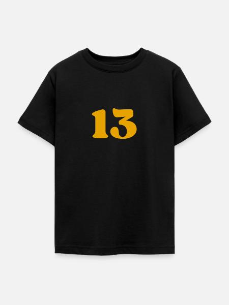 13 - Teenager T-Shirt - Schwarz