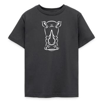 Nashorn - Teenager T-Shirt - Dunkelgrau - Vorne - AI Model Teenager Male light (155cm)