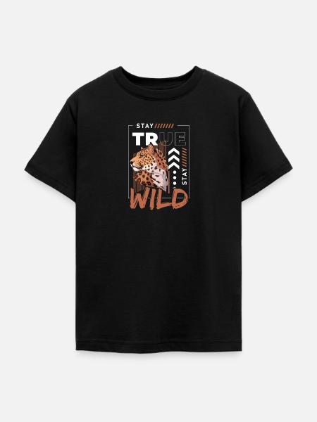 Afrika Großkatze - Teenager T-Shirt - Schwarz