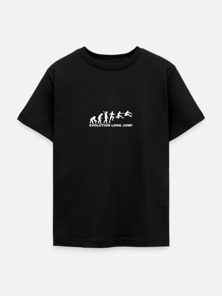 Weitsprung - Teenager T-Shirt - Schwarz