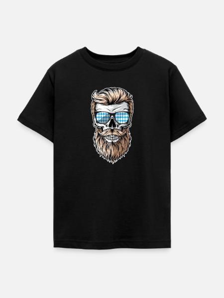 Lausbua Lausbub Lederhosen Trachten - Teenager T-Shirt - Schwarz