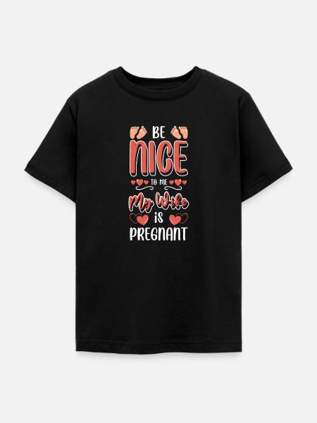 Babybauch Mutter Werdende Mutter - Teenager T-Shirt - Schwarz