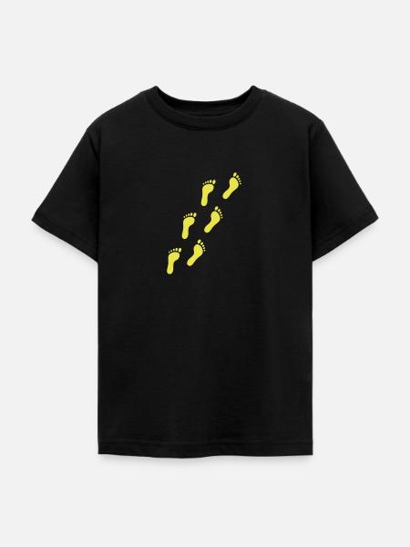 Füße - Teenager T-Shirt - Schwarz