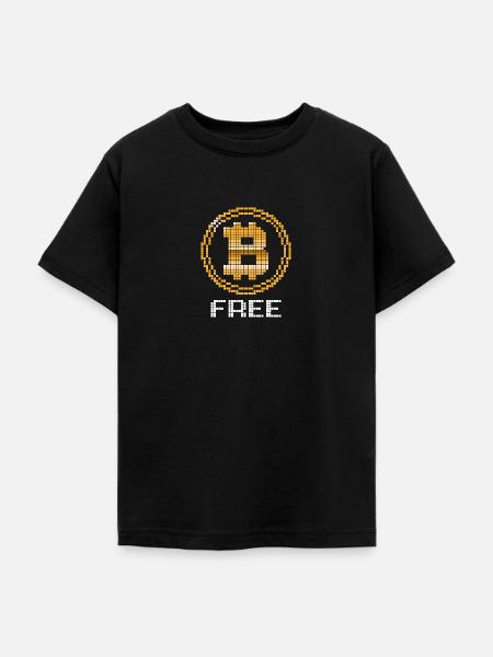 Bitcoin - Be Free - Teenager T-Shirt - Schwarz