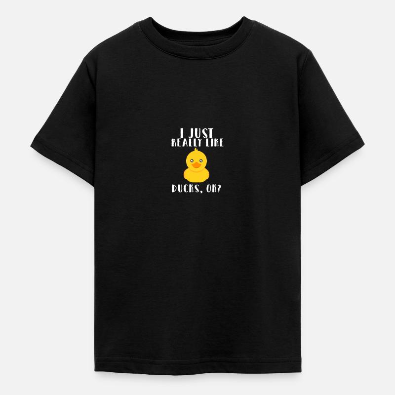 J'aime les canards - T-shirt Ado - noir