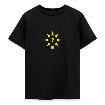 Idée Lumineuse - T-shirt Ado - noir - Devant - AI Model Teenager Male light (155cm)