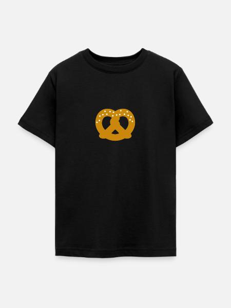 Brezel Geschenk - Teenager T-Shirt - Schwarz