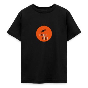 Sentir mes pieds - T-shirt Ado - noir - Devant - AI Model Teenager Male light (155cm)