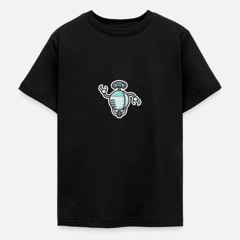 Cadeau Robot Robotique Future Science Bot - T-shirt Ado - noir