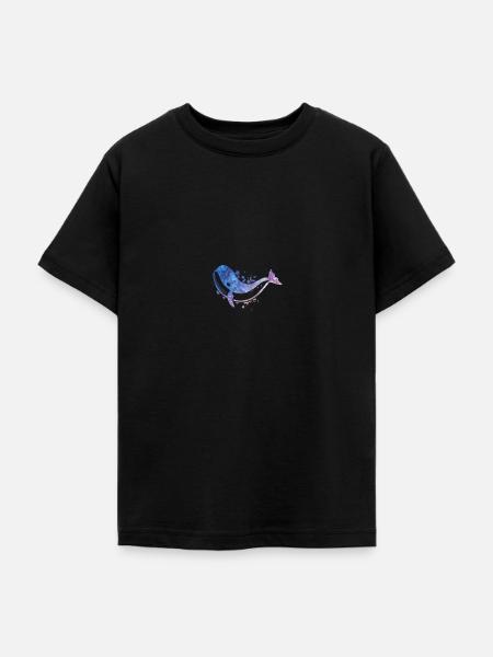 Walfisch - Teenager T-Shirt - Schwarz