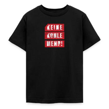 KEINE KOHLE MEHR Fridays for Future Kohleausstieg - Teenager T-Shirt - Schwarz - Vorne - AI Model Teenager Male light (155cm)