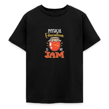 Physical Education Is My Jam - Teenager T-Shirt - Schwarz - Vorne - AI Model Teenager Male light (155cm)