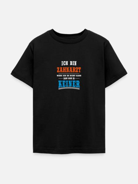 Zahnarzt Beruf - Teenager T-Shirt - Schwarz