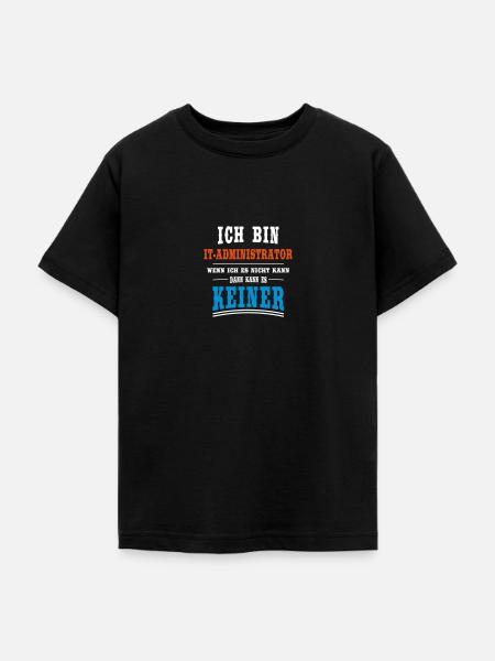 IT - Administrator Beruf - Teenager T-Shirt - Schwarz