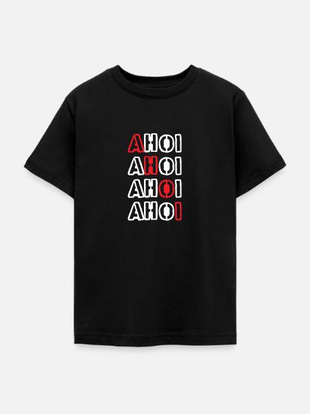 AHOI - Label126 - Teenager T-Shirt - Schwarz