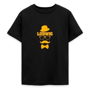 Vorname Ludwig - Teenager T-Shirt - Schwarz - Vorne - AI Model Teenager Male light (155cm)