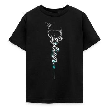 Harry Potter Hirschkuh Patronus - Teenager T-Shirt - Schwarz - Vorne - AI Model Teenager Male light (155cm)