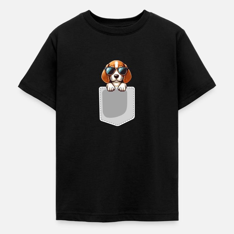 Bonnets à poches - T-shirt Ado - noir