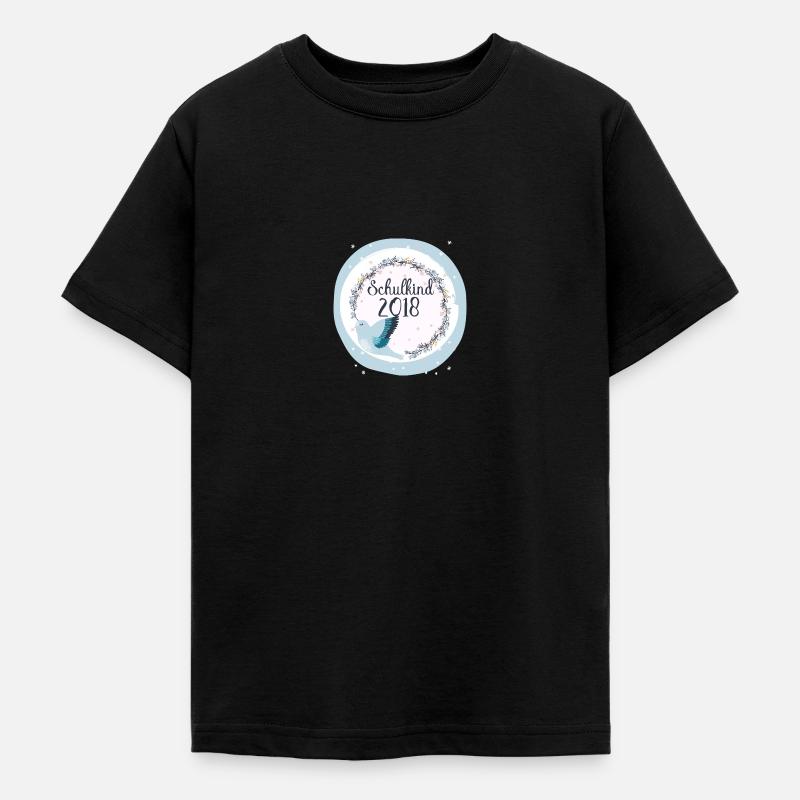Schulkind 2018 Einschulung Vogel Mädchen - Teenager T-Shirt - Schwarz