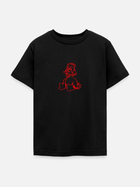 Entchen - Teenager T-Shirt - Schwarz