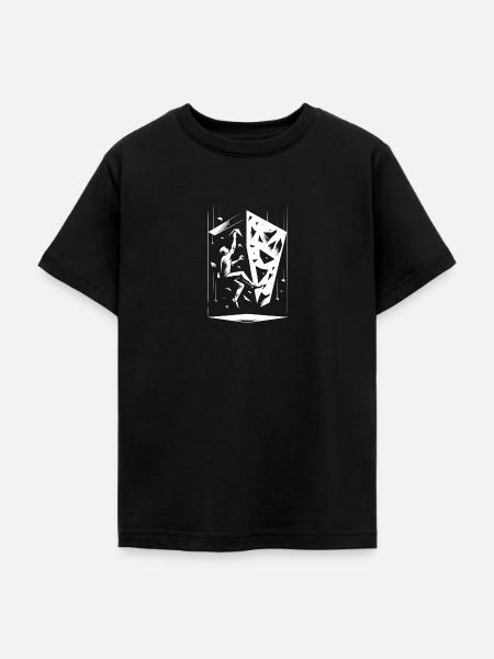Boulderer - Teenager T-Shirt - Schwarz
