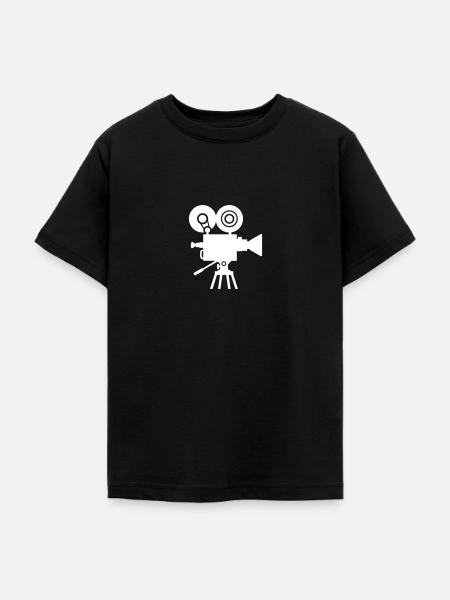 Kamera - Teenager T-Shirt - Schwarz