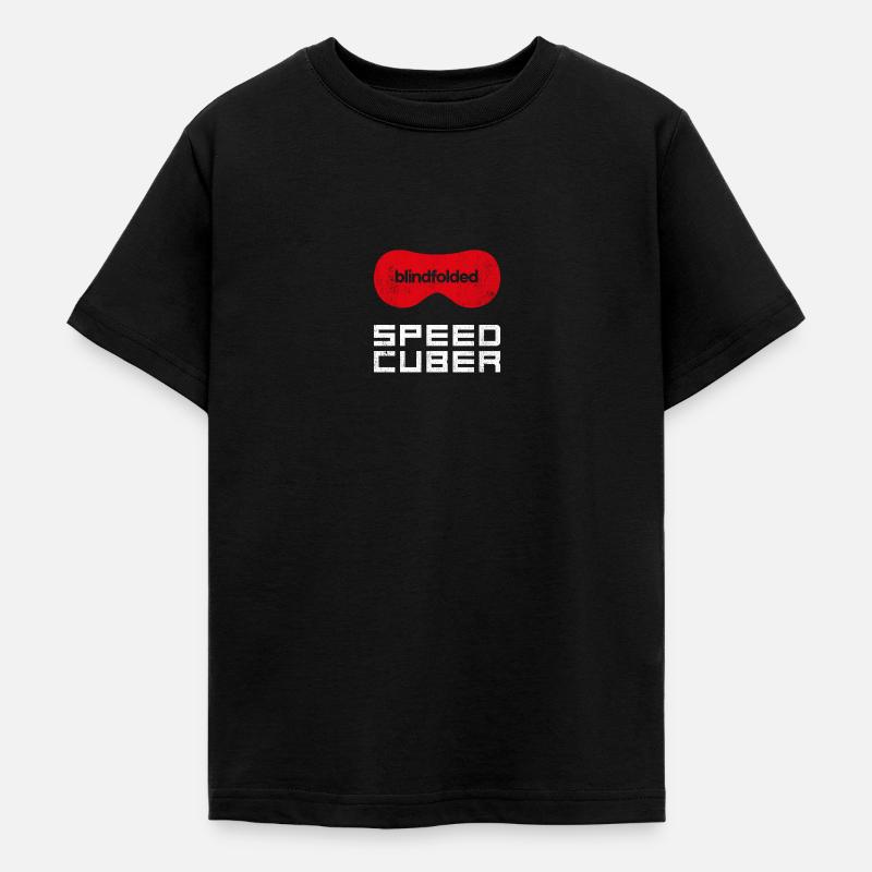 SPEEDCUBER Blindfolded. Cubing-Cube-Speedcuber - Teenage T-Shirt - black