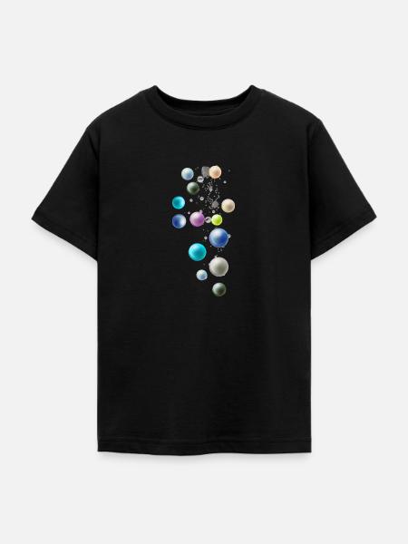 Bunte Perlen, Perlen,perle, Steine - Teenager T-Shirt - Schwarz