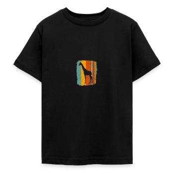 Giraffe - Teenager T-Shirt - Schwarz - Vorne - AI Model Teenager Male light (155cm)