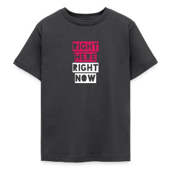 ICI ET MAINTENANT - T-shirt Ado - charbon - Devant - AI Model Teenager Male light (155cm)