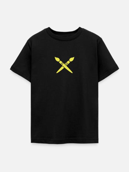 Pinsel - Teenager T-Shirt - Schwarz