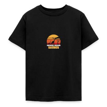 Großer Bruder Saurus Brachiosaurus Dino Geburt - Teenager T-Shirt - Schwarz - Vorne - AI Model Teenager Male light (155cm)