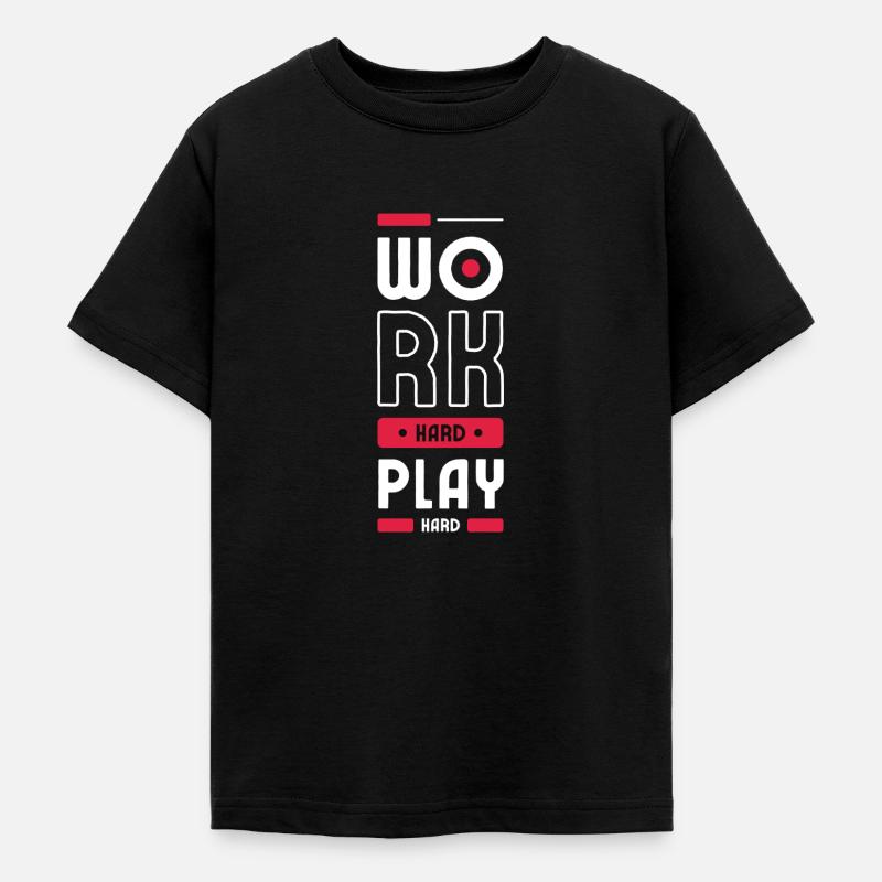 Travaille dur - T-shirt Ado - noir