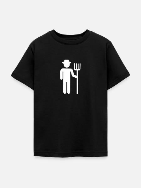 Bauer - Teenager T-Shirt - Schwarz