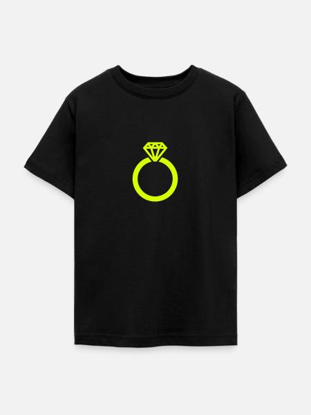 Ring - Teenager T-Shirt - Schwarz