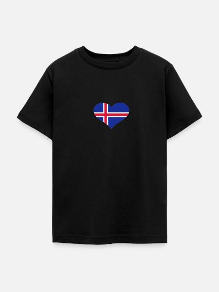Island - Teenager T-Shirt - Schwarz
