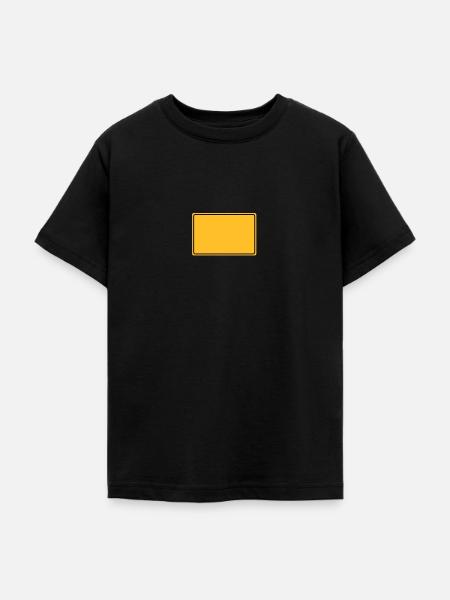Ortsschild - Teenager T-Shirt - Schwarz