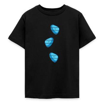 climbing wall bouldering free climbing climbing - Teenage T-Shirt - black - Front - AI Model Teenager Male light (155cm)
