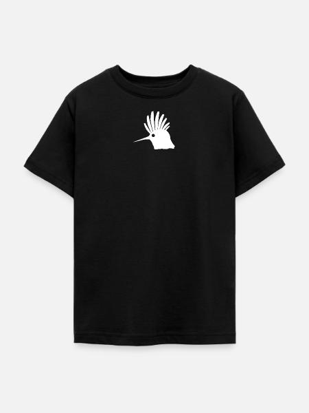 beliebte tierprints, Wiedehopf Kopf - Teenager T-Shirt - Schwarz