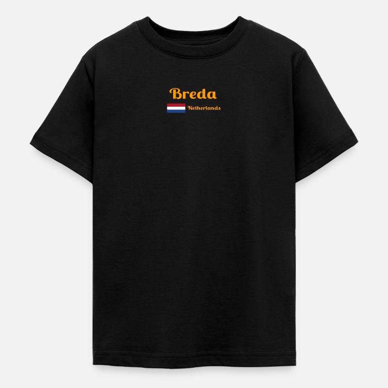 Breda Pays-Bas - Imprimés élégants - T-shirt Ado - noir