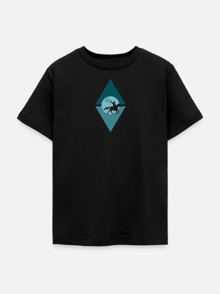 Cowboy Reiter Sheriff - Teenager T-Shirt - Schwarz