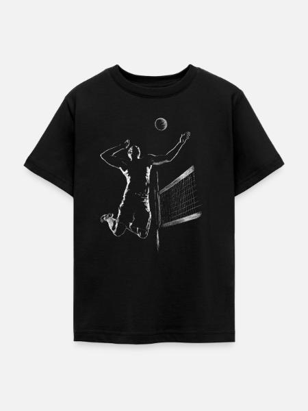 Volleyball - Teenager T-Shirt - Schwarz