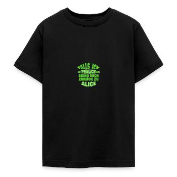 A comme enterrement de vie de garçon - T-shirt Ado - noir - Devant - AI Model Teenager Male light (155cm)