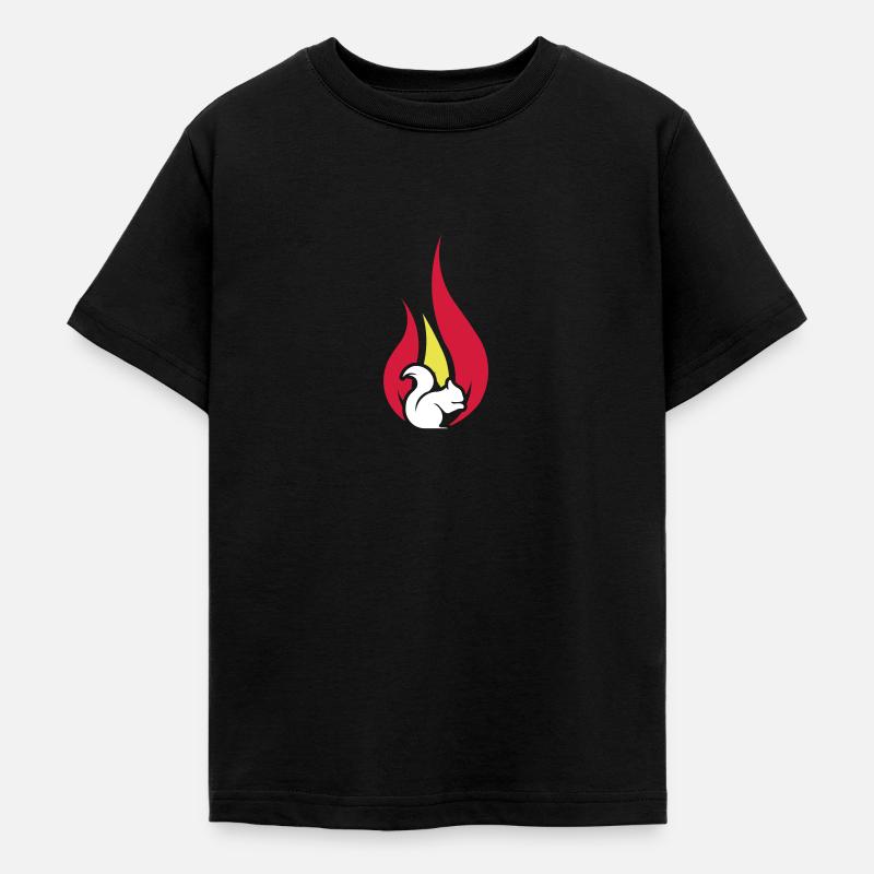 écureuil d'été - T-shirt Ado - noir